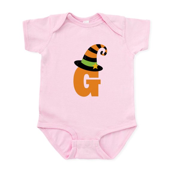 CafePress - Halloween Letter G Witch Monogram Infant Bodysuit - Baby Light Bodysuit, Size Newborn - 24 Months