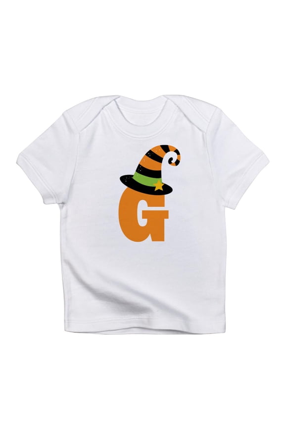 - Halloween Letter G Witch Monogram Infant T Shirt - Infant T-Shirt