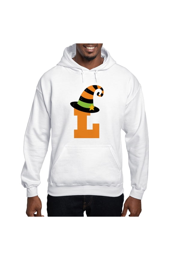 - Halloween Letter L Witch Monogram Hooded Sweatshir - Pullover Hoodie, Hooded Sweatshirt