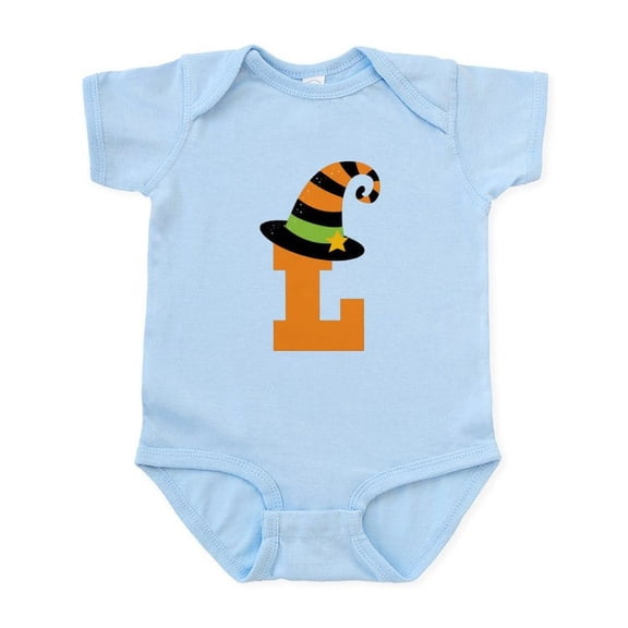 CafePress - Halloween Letter L Witch Monogram Infant Bodysuit - Baby Light Bodysuit, Size Newborn - 24 Months