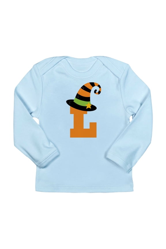 - Halloween Letter L Witch Monogram Long Sleeve Infa - Long Sleeve Infant T-Shirt