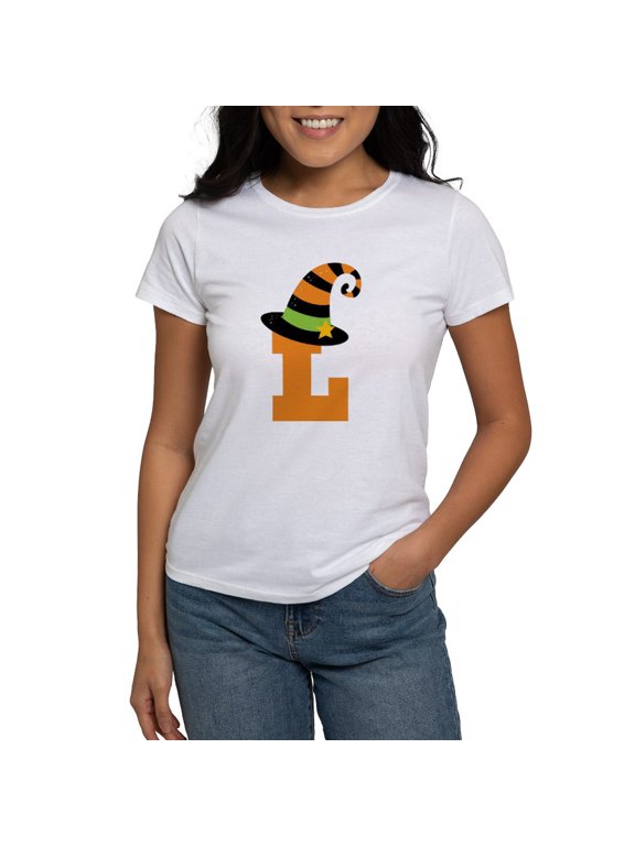 - Halloween Letter L Witch Monogram Women's T Shirt - Women's Classic T-Shirt