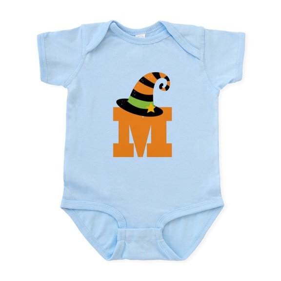 CafePress - Halloween Letter M Witch Monogram Infant Bodysuit - Baby Light Bodysuit, Size Newborn - 24 Months