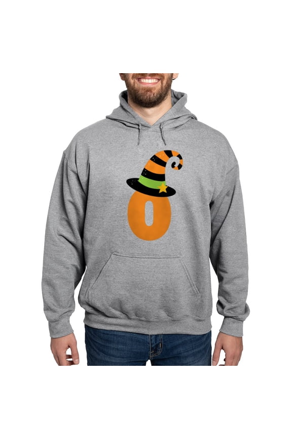 - Halloween Letter O Witch Monogram Hooded Sweatshir - Pullover Hoodie, Hooded Sweatshirt