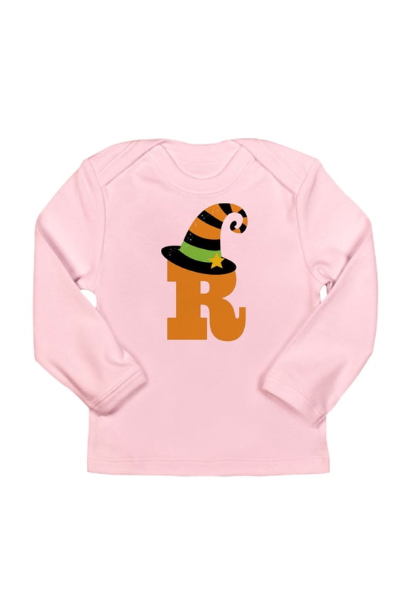 - Halloween Letter R Witch Monogram Long Sleeve Infa - Long Sleeve Infant T-Shirt