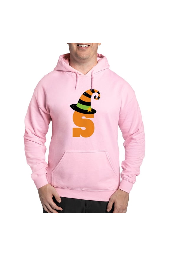 - Halloween Letter S Witch Monogram Hooded Sweatshir - Pullover Hoodie, Hooded Sweatshirt