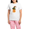 thumbnail image 1 of CafePress - Halloween Letter S Witch Monogram Women's Light Pa - Women's Short Sleeve Print T-Shirt and Pants Light Cotton Pajama Set, 1 of 7