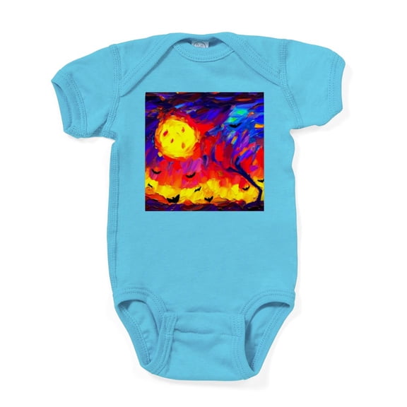 CafePress - Halloween Modern Abstract Oil Painting - Cute Infant Bodysuit Baby Romper - Size Newborn - 24 Months
