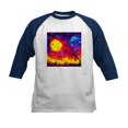 thumbnail image 1 of CafePress - Halloween Modern Abstract Oil Painting Kids Baseball T Shirt - Kids Cotton Baseball Jersey, 3/4 Sleeve Shirt, 1 of 4