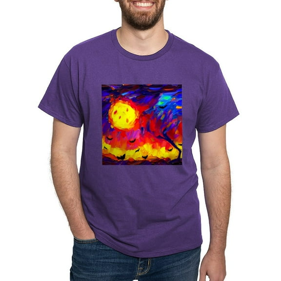 CafePress - Halloween Modern Abstract Oil Painting Men's Value T Shirt - Men's Classic Graphic Cotton T-Shirt