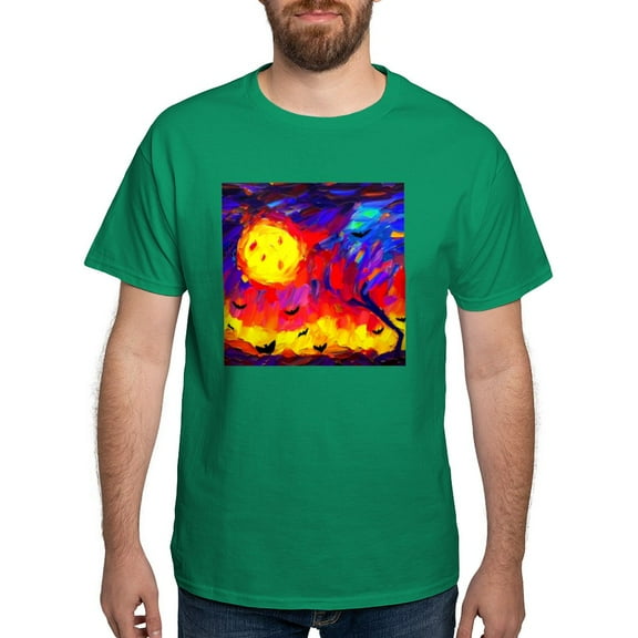 CafePress - Halloween Modern Abstract Oil Painting Men's Value T Shirt - Men's Classic Graphic Cotton T-Shirt