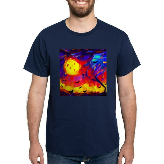 CafePress - Halloween Modern Abstract Oil Painting Men's Value T Shirt - Men's Classic Graphic Cotton T-Shirt