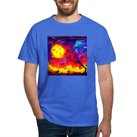 CafePress - Halloween Modern Abstract Oil Painting Men's Value T Shirt - Men's Classic Graphic Cotton T-Shirt