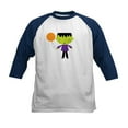 thumbnail image 1 of CafePress - Halloween Monster Cute Kids Baseball Jersey - Kids Cotton Baseball Jersey, 3/4 Sleeve Shirt, 1 of 4