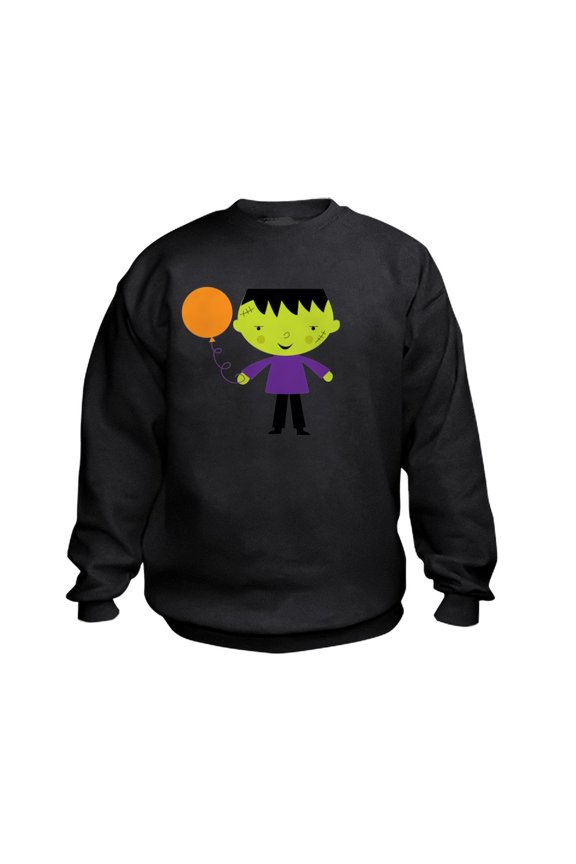 - Halloween Monster Cute Kids Sweatshirt - Kids Sweatshirt, Youth Crew Neck Sweatshirt