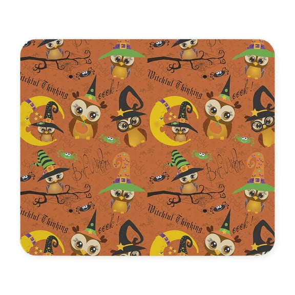 CafePress - Halloween Owls - Non-slip Rubber Mousepad, Gaming Mouse Pad
