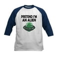 thumbnail image 1 of CafePress - Halloween Pretend Im An Alien Baseball Jersey - Kids Cotton Baseball Jersey, 3/4 Sleeve Shirt, 1 of 4