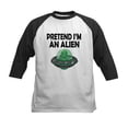thumbnail image 1 of CafePress - Halloween Pretend Im An Alien Baseball Jersey - Kids Cotton Baseball Jersey, 3/4 Sleeve Shirt, 1 of 4