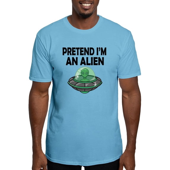 CafePress - Halloween Pretend Im An Alien T Shirt - Fitted T-Shirt, Vintage Fit Soft Cotton Tee