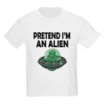 thumbnail image 1 of CafePress - Halloween Pretend Im An Alien T Shirt - Light Classic Kids Graphic, Short Sleeve T-Shirt, Sizes XS-XL, 1 of 4