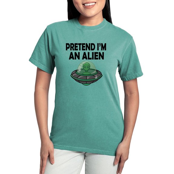 CafePress - Halloween Pretend Im An Alien T Shirt - Womens Comfort Colors® Shirt