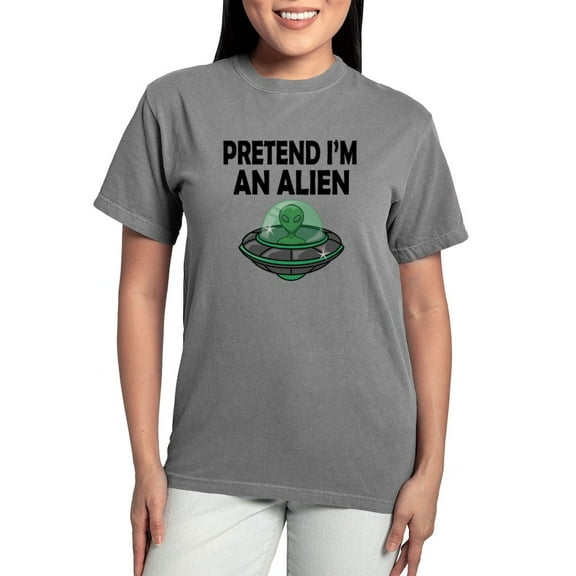 CafePress - Halloween Pretend Im An Alien T Shirt - Womens Comfort Colors® Shirt