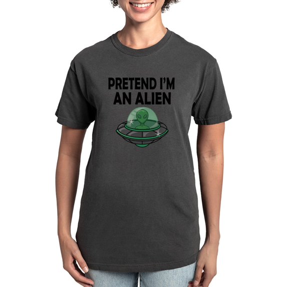 CafePress - Halloween Pretend Im An Alien T Shirt - Womens Comfort Colors® Shirt