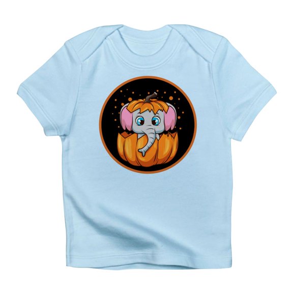 CafePress - Halloween Pumpkin Elephant T Shirt - Infant T-Shirt