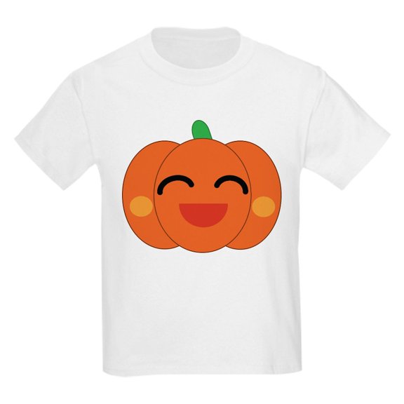 CafePress - Halloween Pumpkin Kids Light T Shirt - Light Classic Kids Graphic, Short Sleeve T-Shirt, Sizes XS-XL
