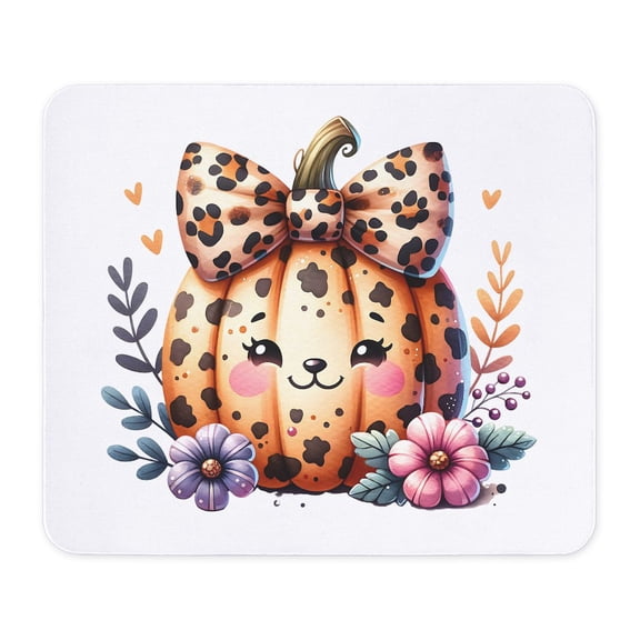 CafePress - Halloween Pumpkin Leopard Print - Non-slip Rubber Mousepad, Gaming Mouse Pad