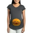 thumbnail image 1 of CafePress - Halloween Pumpkin Pregnancy Belly Print Tee - Maternity Dark T-Shirt, 1 of 4