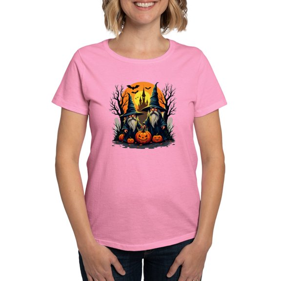 CafePress - Halloween Pumpkin Women's Value T Shirt - Women's Traditional Fit Dark T-Shirt