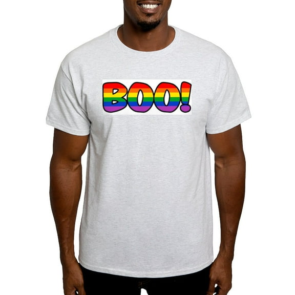 CafePress - Halloween Rainbow BOO Light T Shirt - Men's Classic Graphic T-Shirt