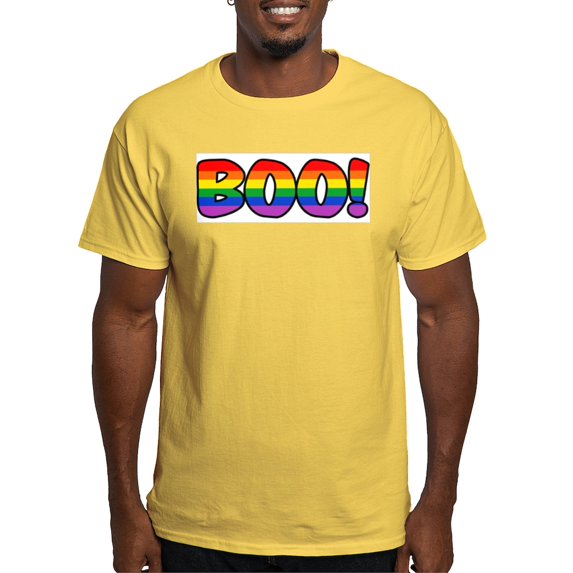 CafePress - Halloween Rainbow BOO Light T Shirt - Men's Classic Graphic T-Shirt