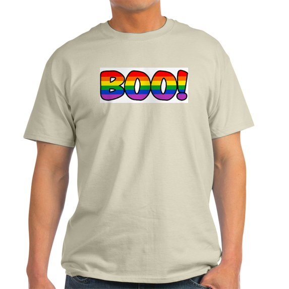 CafePress - Halloween Rainbow BOO Light T Shirt - Men's Classic Graphic T-Shirt