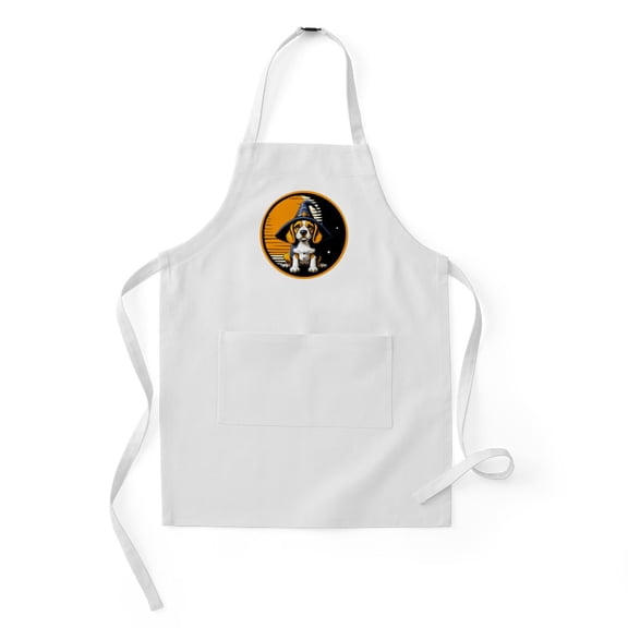 CafePress - Halloween Retro Beagle Witch - Kids Apron