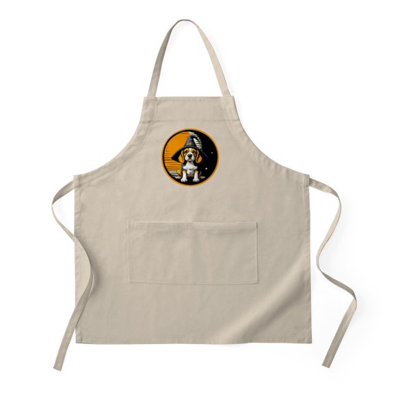 CafePress - Halloween Retro Beagle Witch - Kitchen Apron with Pockets, Grilling Apron, Baking Apron