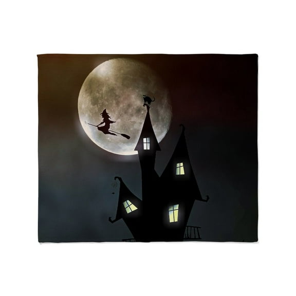 CafePress - Halloween Scene Throw Blanket - Soft Fleece Throw Blanket, 50"x60" for All Ages