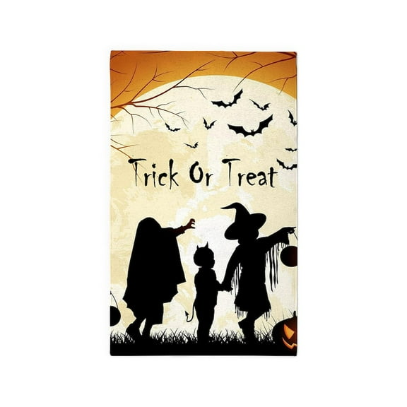 CafePress - Halloween Trick Or Treat Kids Area Rug - 3'x5' Decorative Area Rug, Fabric Throw Rug