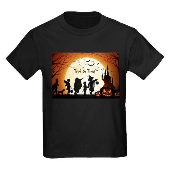 CafePress - Halloween Trick Or Treat Kids T Shirt - Dark T-Shirt Kids XS-XL
