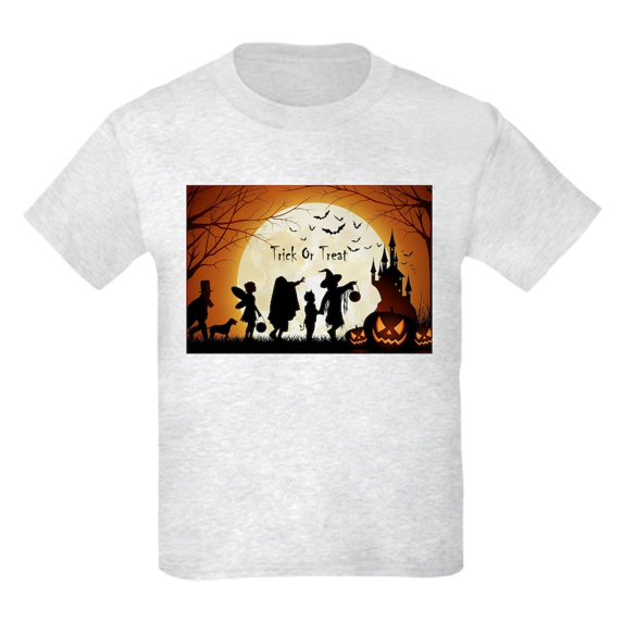 CafePress - Halloween Trick Or Treat Kids T Shirt - Light Classic Kids Graphic, Short Sleeve T-Shirt, Sizes XS-XL