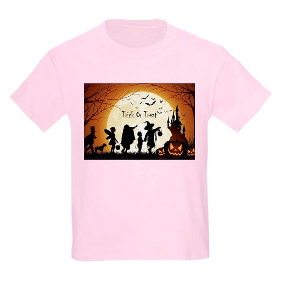 CafePress - Halloween Trick Or Treat Kids T Shirt - Light Classic Kids Graphic, Short Sleeve T-Shirt, Sizes XS-XL