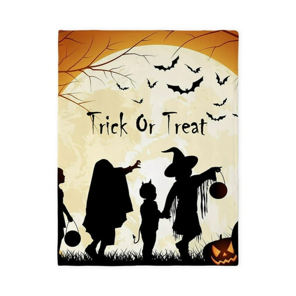 CafePress - Halloween Trick Or Treat Kids - Twin Duvet Cover, Printed Comforter Cover