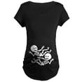 thumbnail image 1 of CafePress - Halloween Twin Skeletons Maternity Dark T Shirt - Maternity Dark T-Shirt, 1 of 3