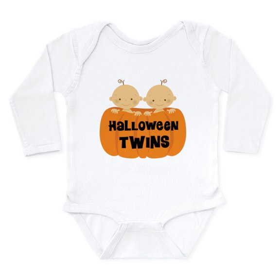CafePress - Halloween Twins Long Sleeve Infant Bodysuit - Long Sleeve Cotton Baby Bodysuit