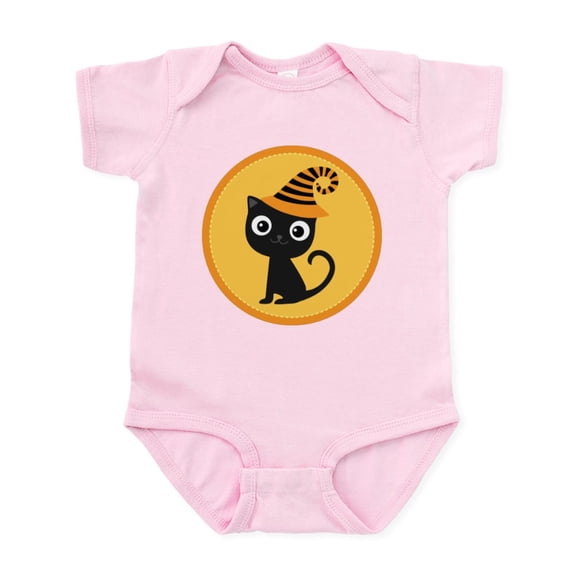 CafePress - Halloween Witch Cat Infant Bodysuit - Baby Light Bodysuit, Size Newborn - 24 Months