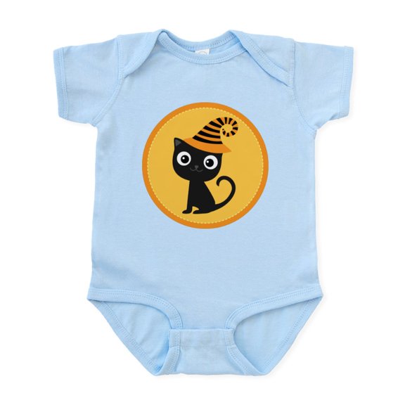 CafePress - Halloween Witch Cat Infant Bodysuit - Baby Light Bodysuit, Size Newborn - 24 Months
