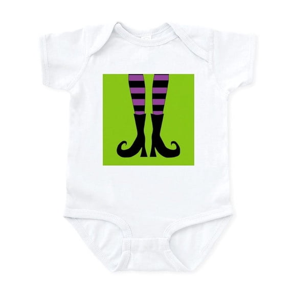 CafePress - Halloween Witch Feet Infant Bodysuit - Baby Light Bodysuit, Size Newborn - 24 Months