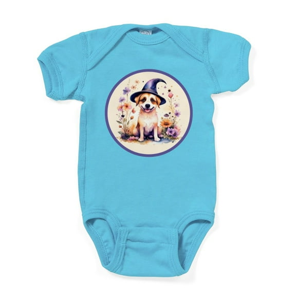 CafePress - Halloween Witch Puppy Dog Body Suit - Cute Infant Bodysuit Baby Romper - Size Newborn - 24 Months
