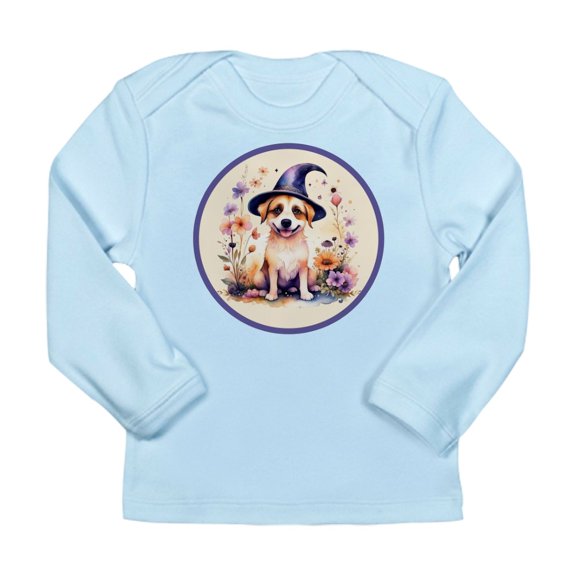 CafePress - Halloween Witch Puppy Dog Long Sleeve T Shirt - Long Sleeve Infant T-Shirt
